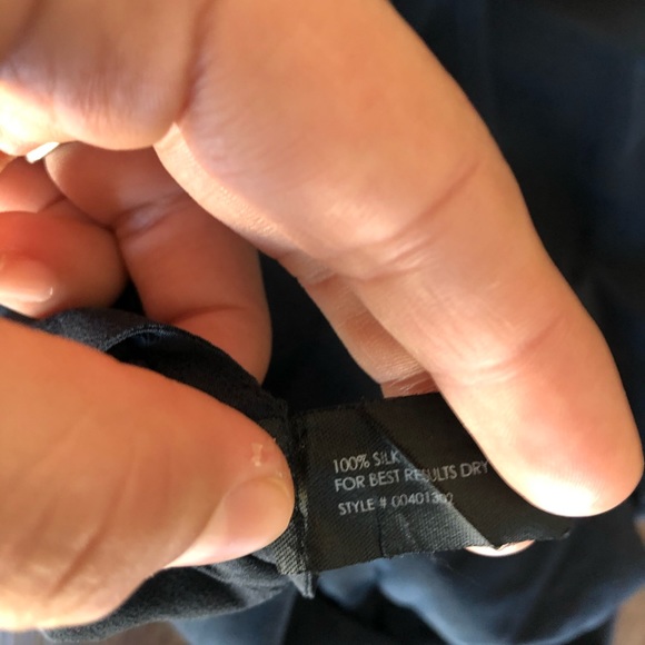 Club Monaco Navy Blouse Poet Sleeve - Picture 6 of 6